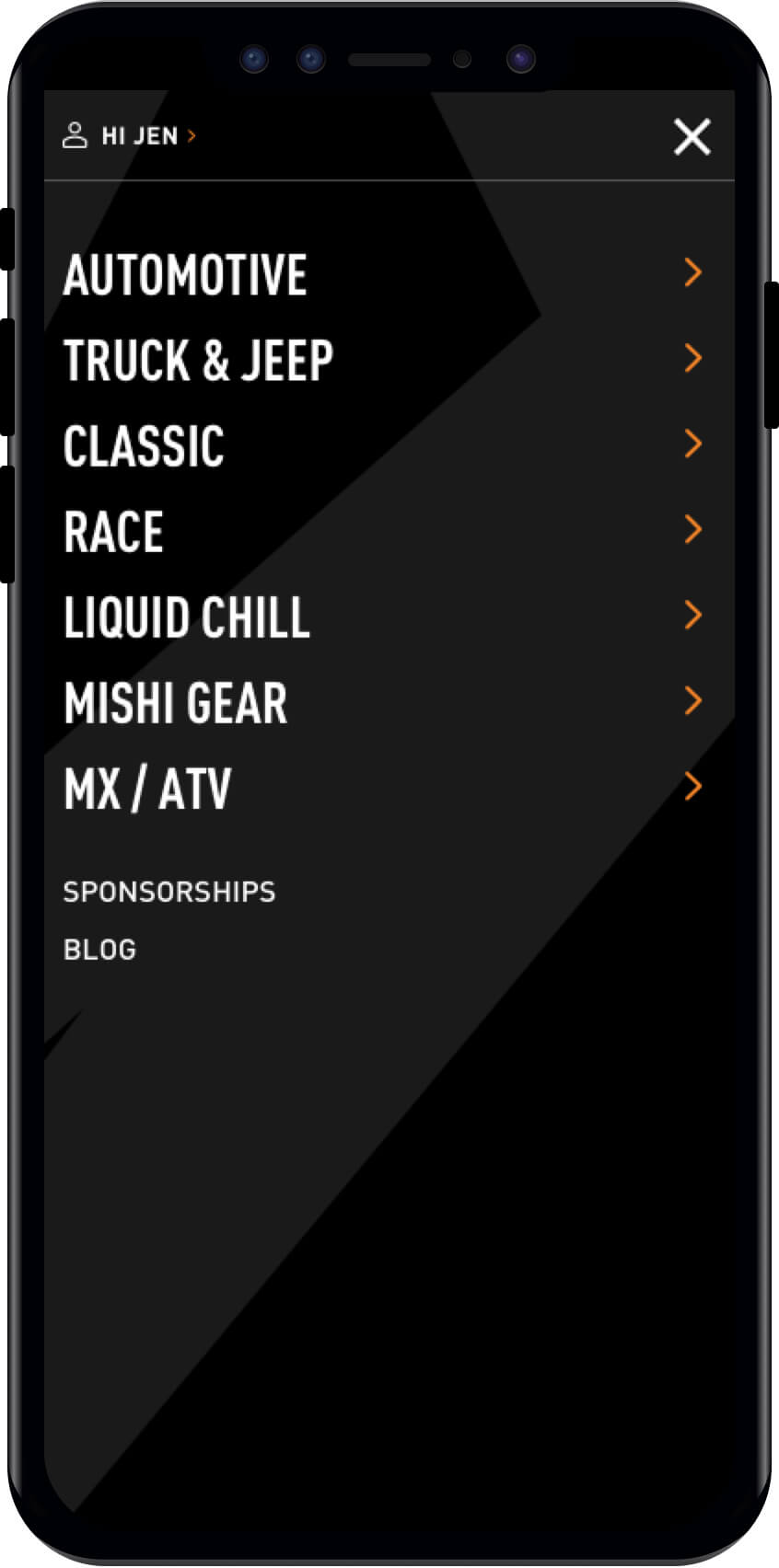 Mishimoto eCommerce Mobile Web Design