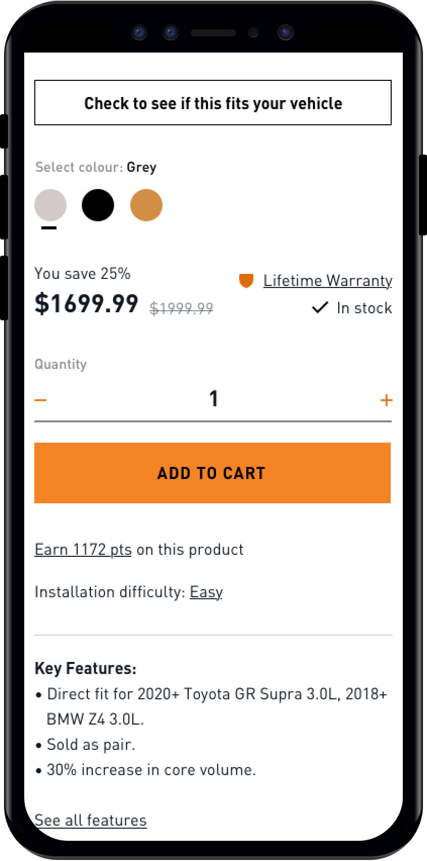 Mishimoto eCommerce Mobile Web Design