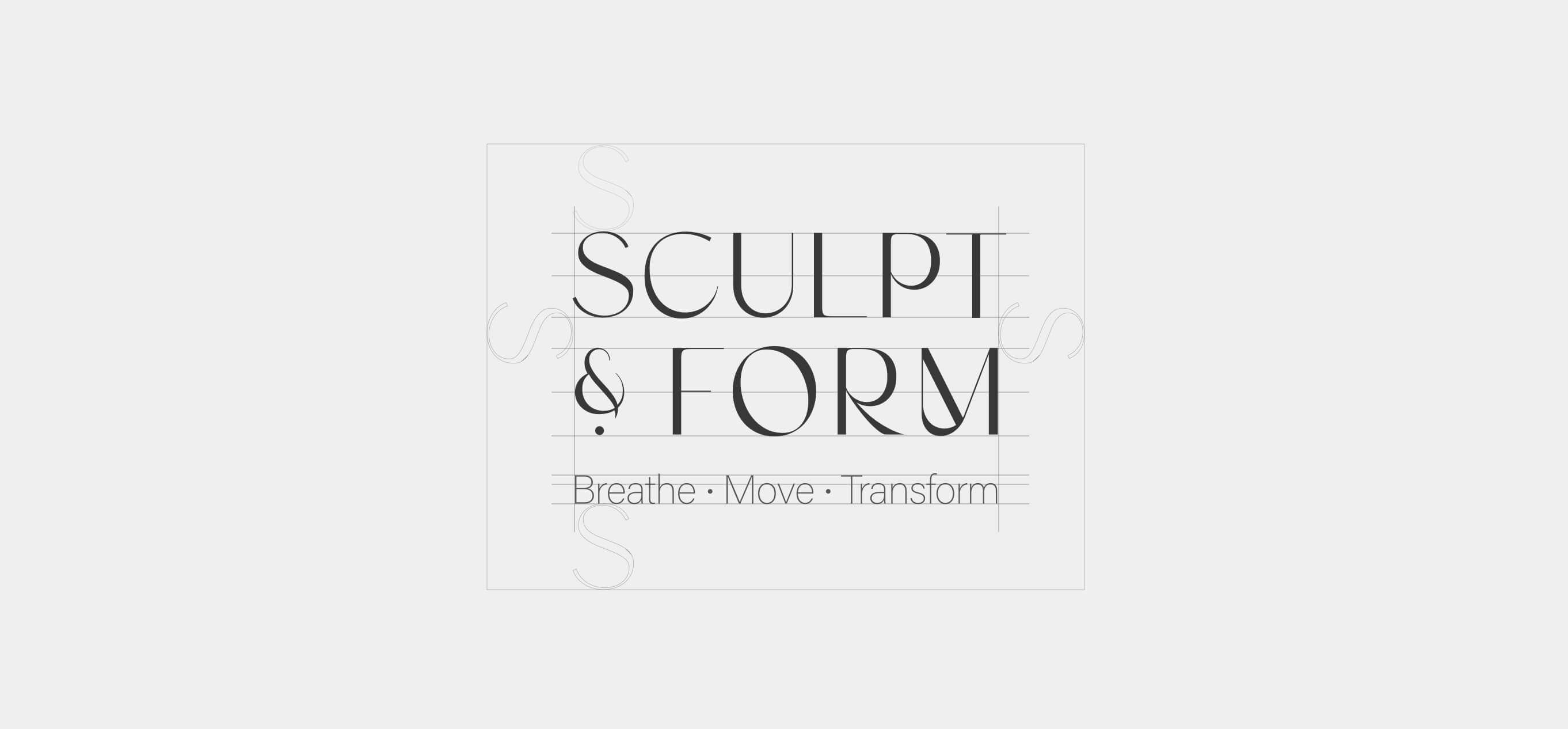 Logo gridline for Sculpt & Form